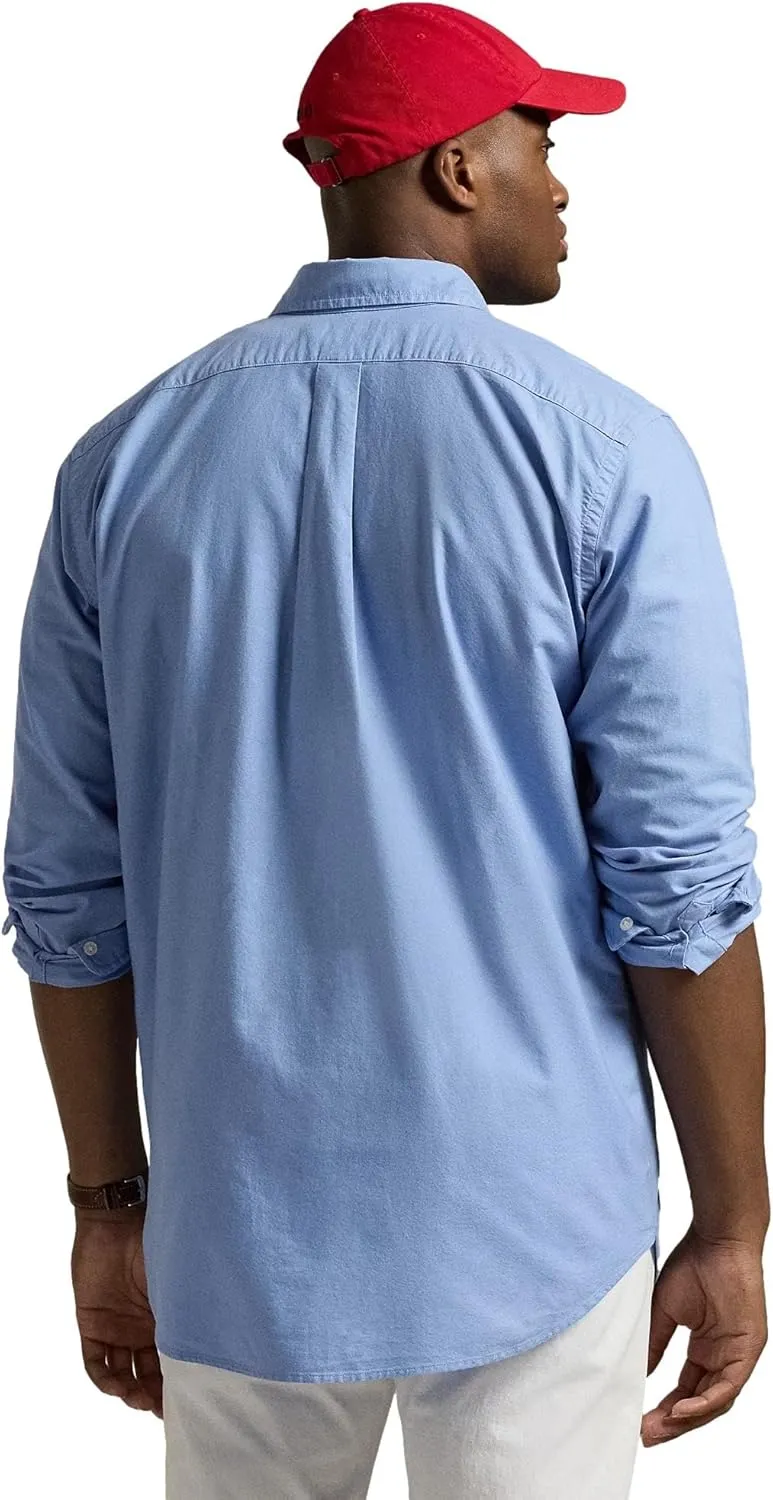 POLO RALPH LAUREN Men's Big and Tall Long Sleeve Button Down Oxford Shirt