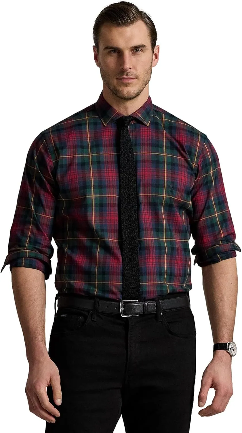POLO RALPH LAUREN Men's Big and Tall Long Sleeve Button Down Oxford Shirt