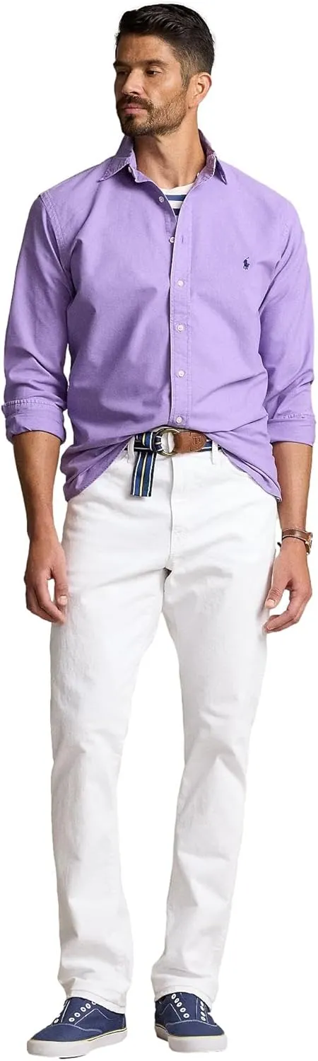 POLO RALPH LAUREN Men's Big and Tall Long Sleeve Button Down Oxford Shirt