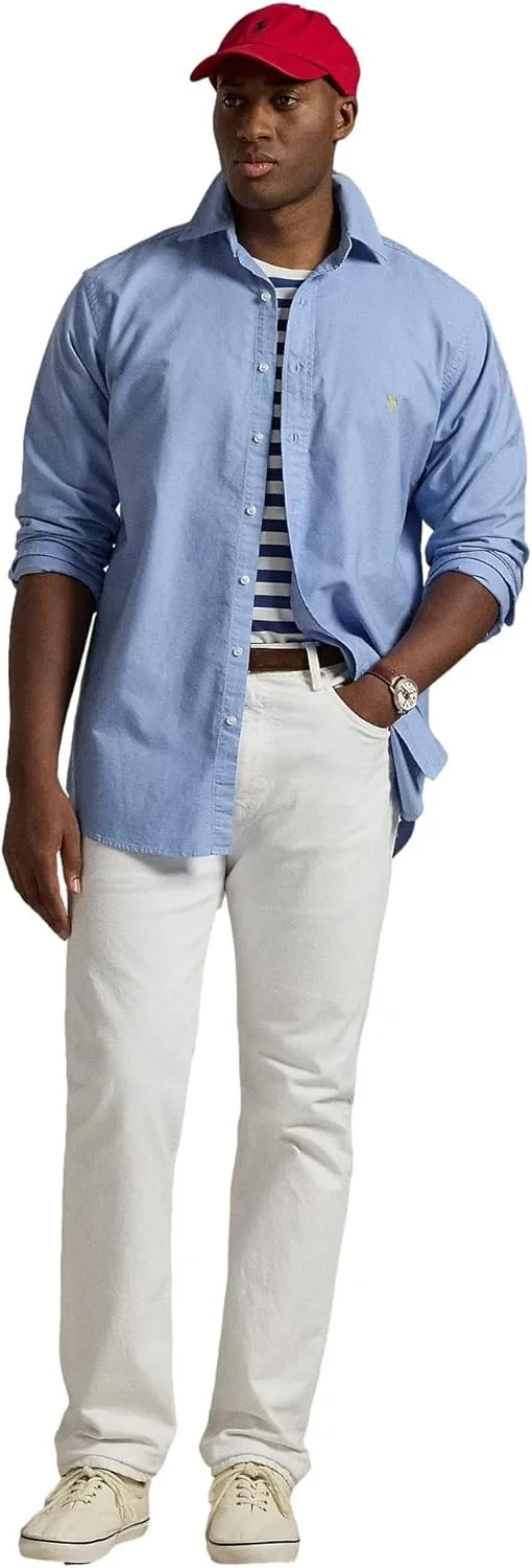 POLO RALPH LAUREN Men's Big and Tall Long Sleeve Button Down Oxford Shirt
