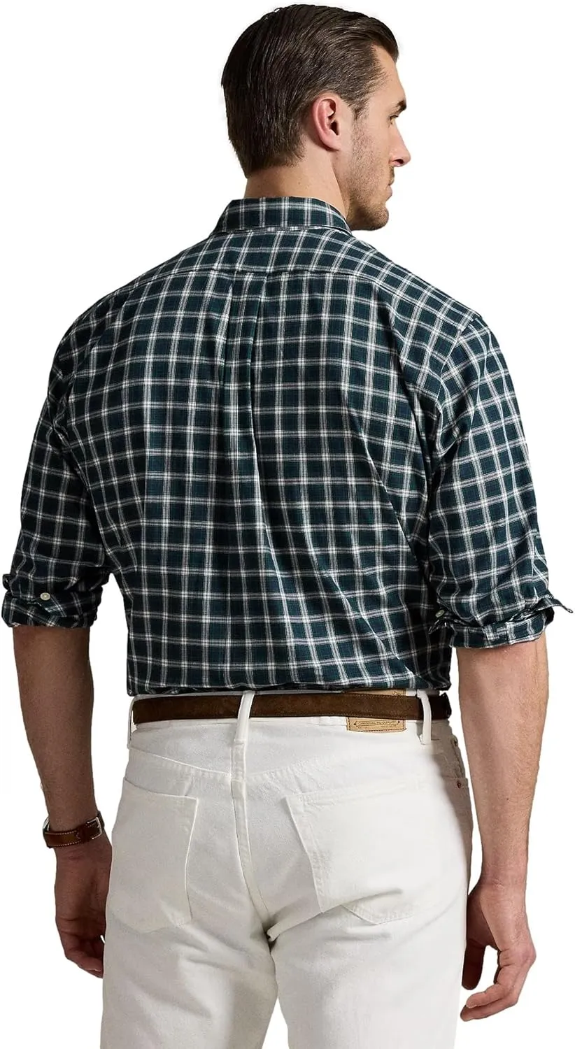 POLO RALPH LAUREN Men's Big and Tall Long Sleeve Button Down Oxford Shirt