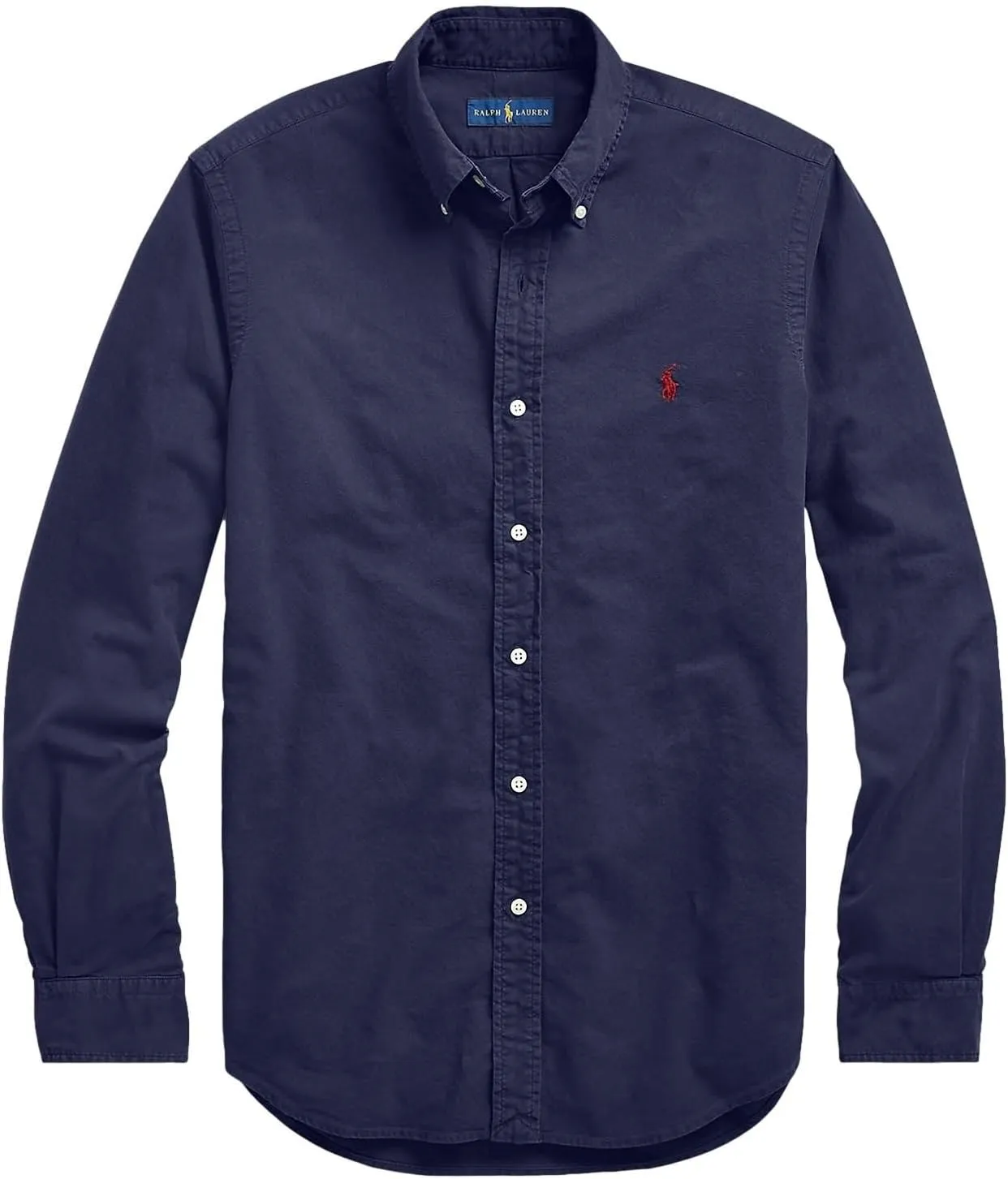 POLO RALPH LAUREN Men's Long Sleeve Slim Fit Oxford Button Down Shirt
