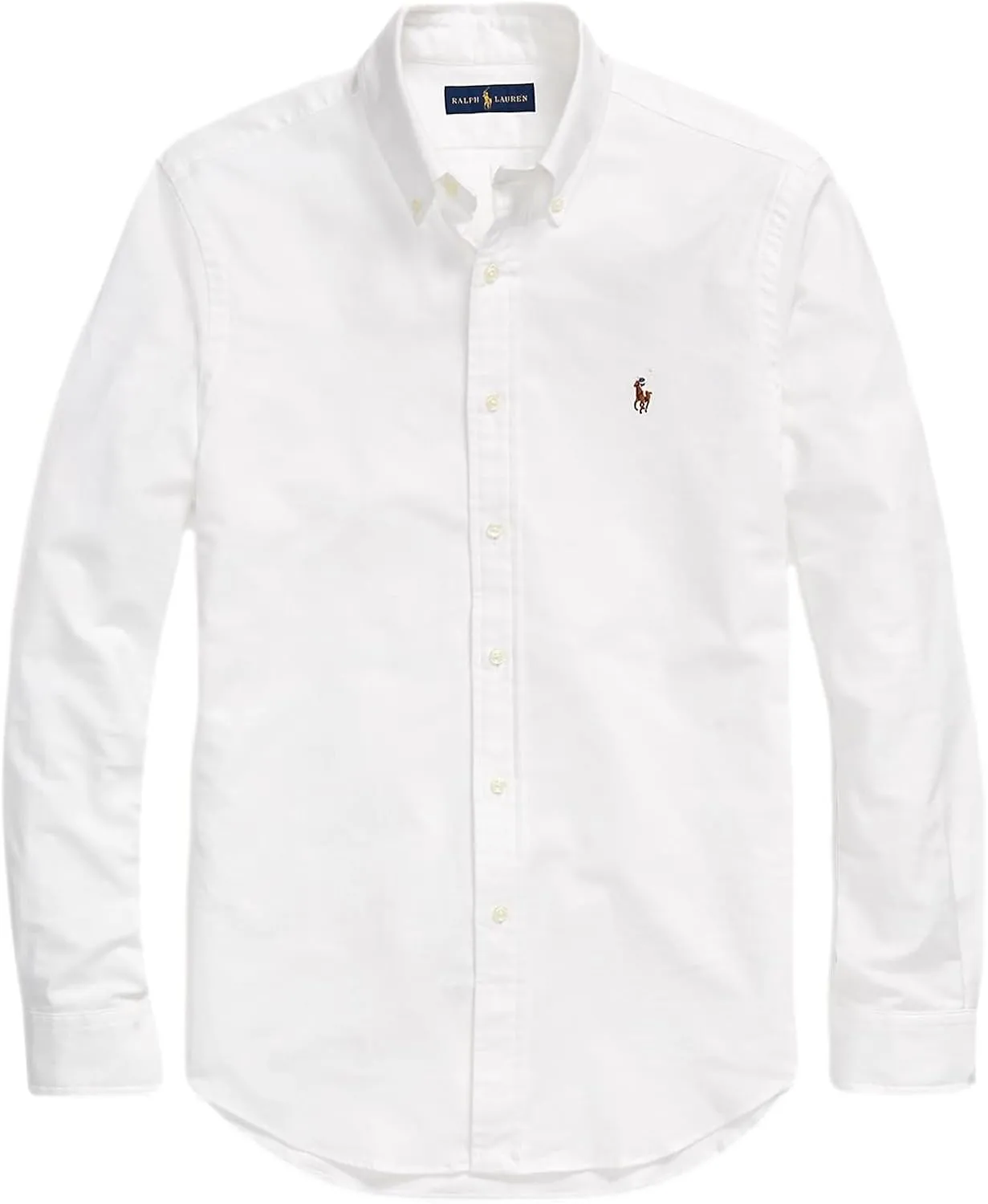 POLO RALPH LAUREN Men's Long Sleeve Slim Fit Oxford Button Down Shirt