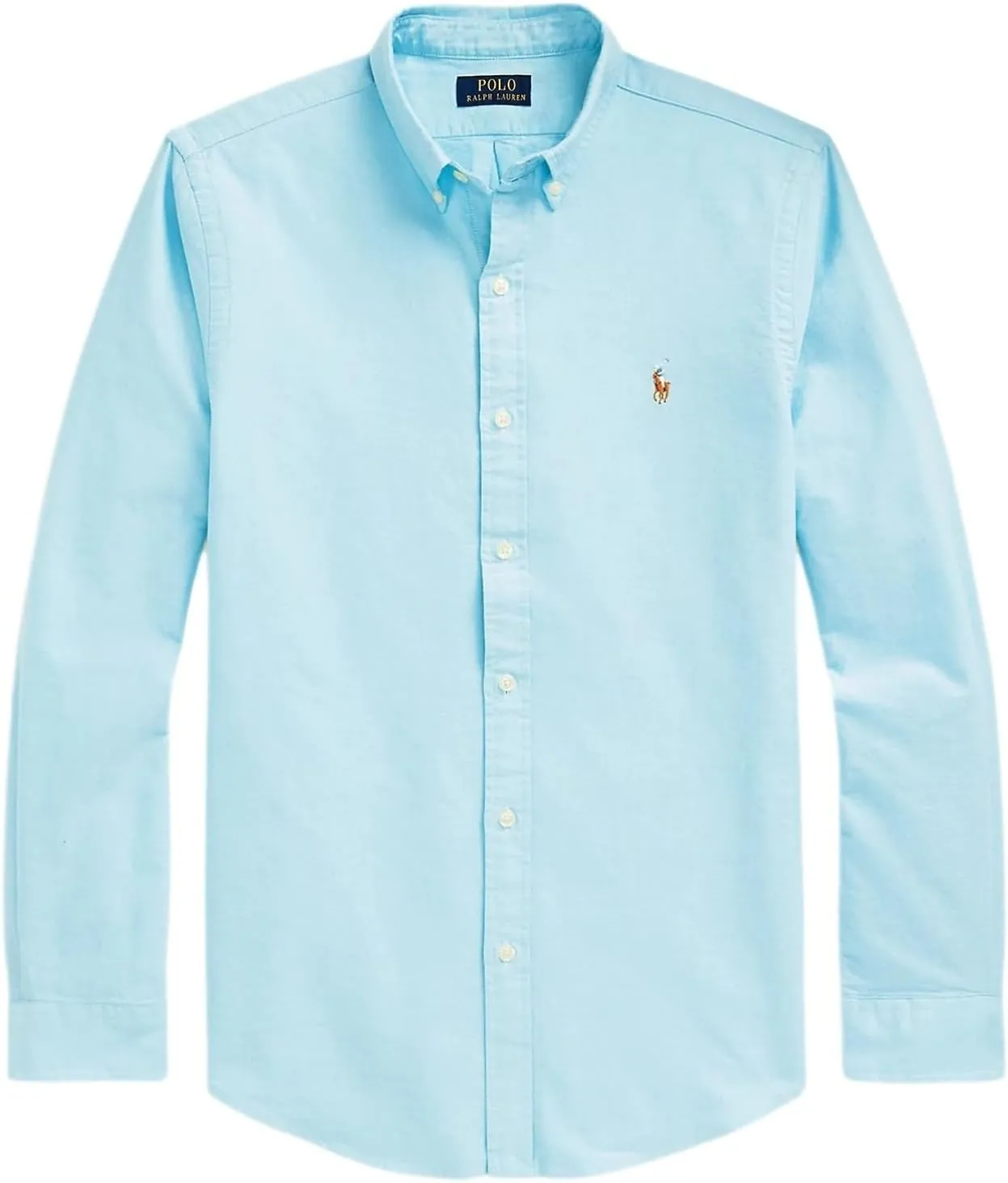 POLO RALPH LAUREN Men's Long Sleeve Slim Fit Oxford Button Down Shirt
