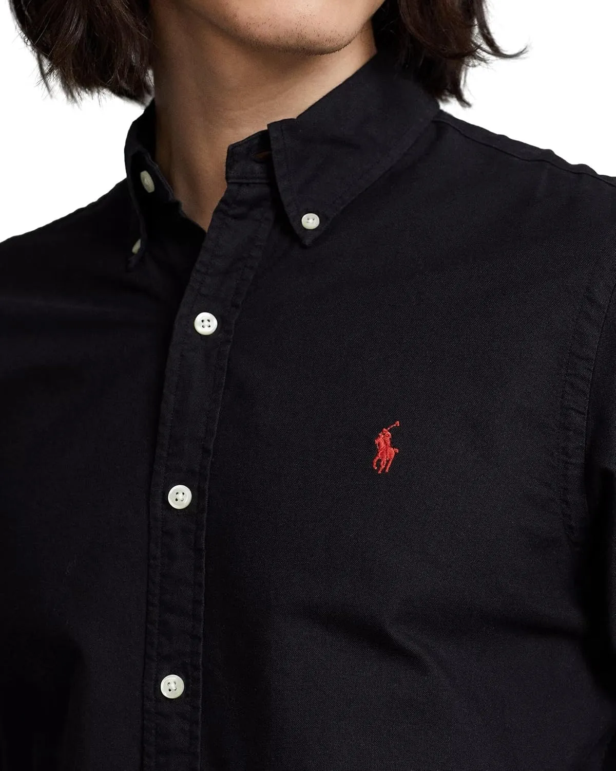 POLO RALPH LAUREN Men's Long Sleeve Slim Fit Oxford Button Down Shirt