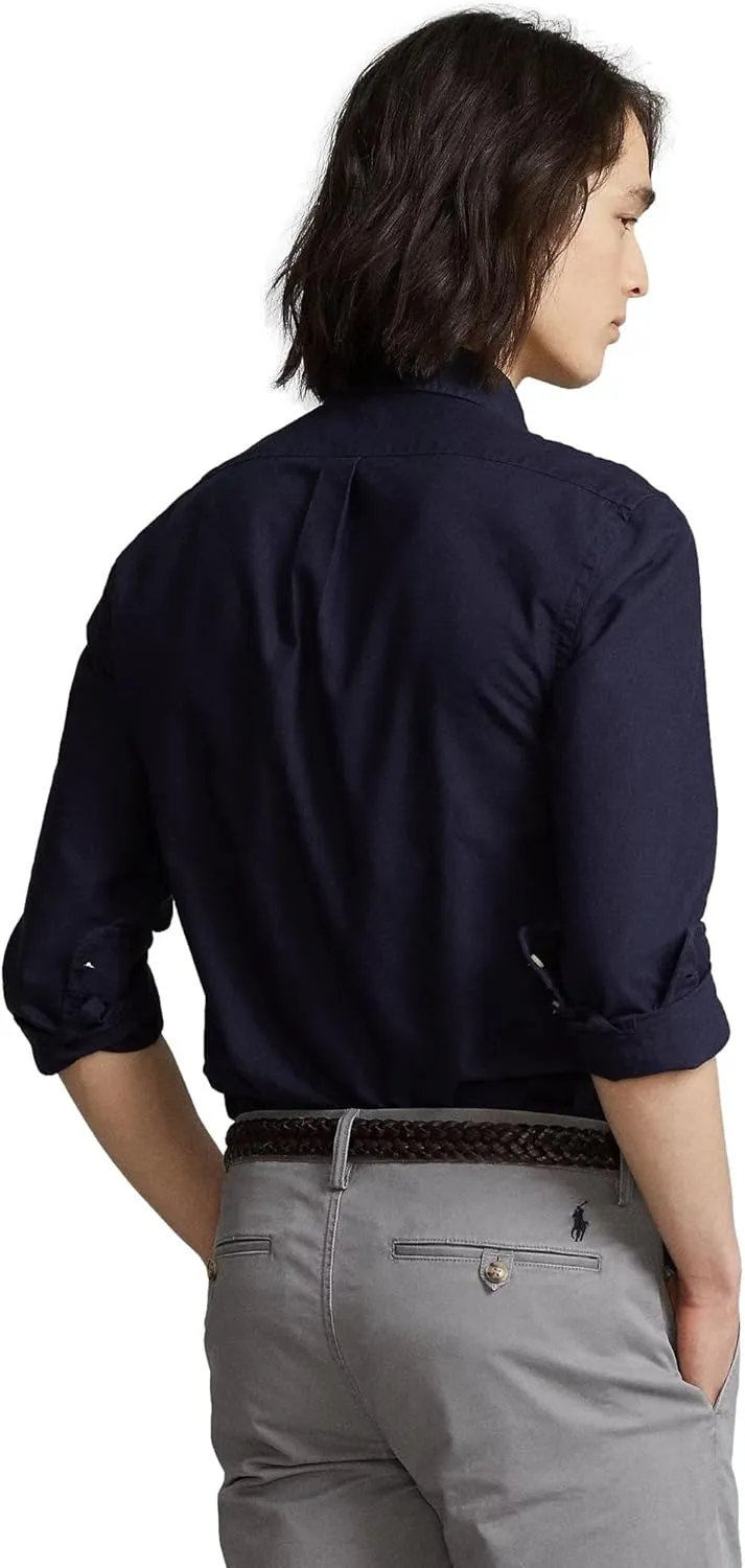POLO RALPH LAUREN Men's Long Sleeve Slim Fit Oxford Button Down Shirt