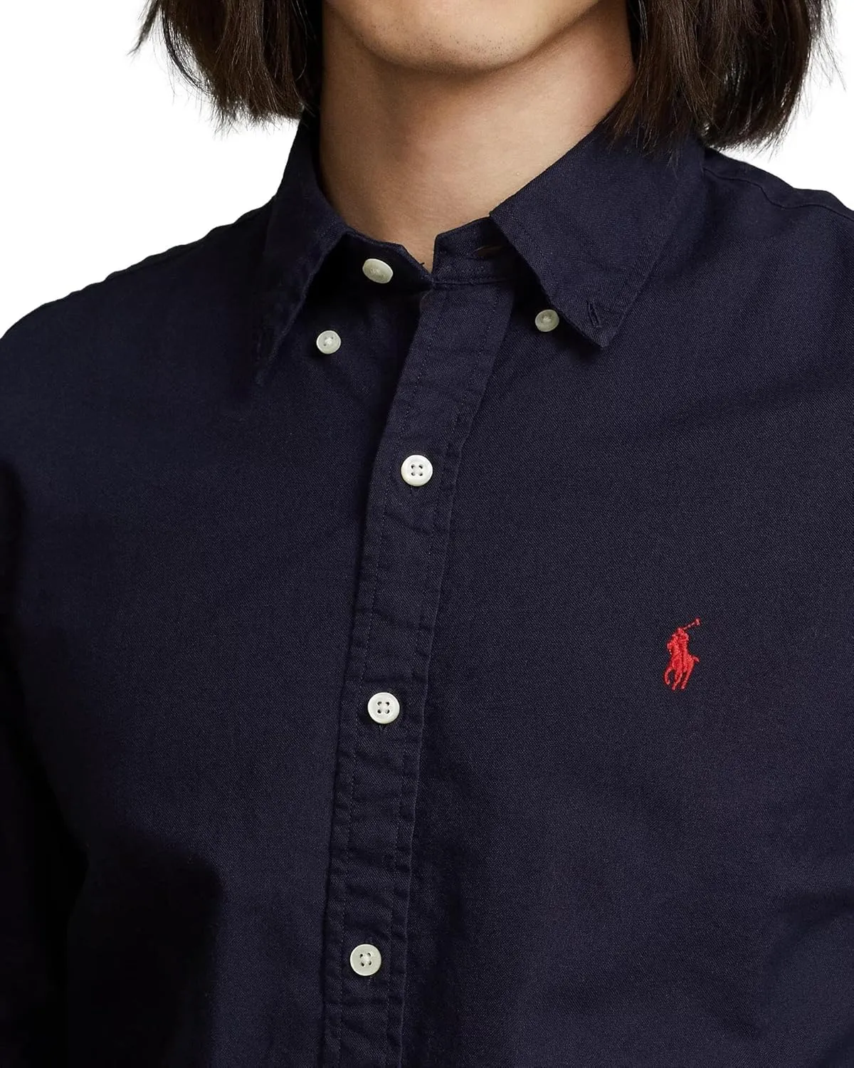 POLO RALPH LAUREN Men's Long Sleeve Slim Fit Oxford Button Down Shirt