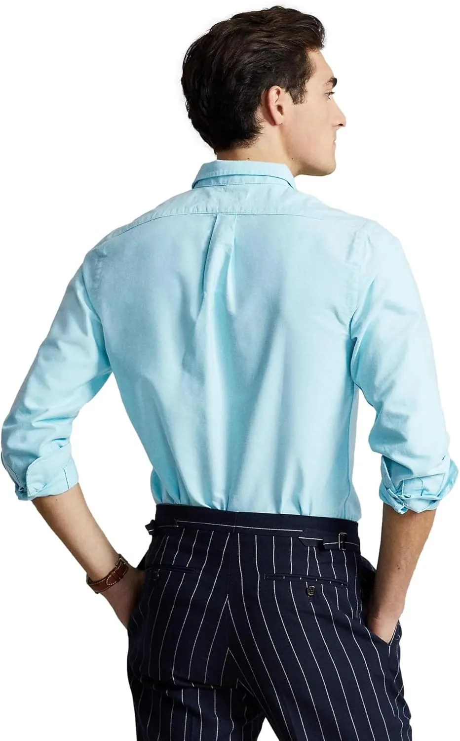 POLO RALPH LAUREN Men's Long Sleeve Slim Fit Oxford Button Down Shirt