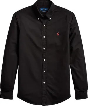 POLO RALPH LAUREN Men's Long Sleeve Slim Fit Oxford Button Down Shirt