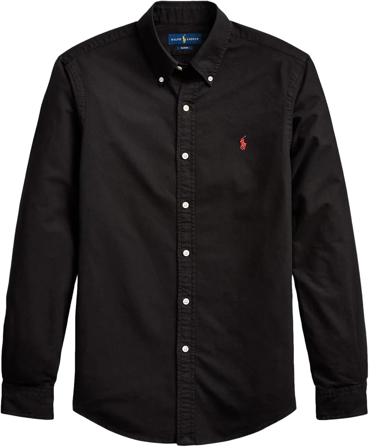 POLO RALPH LAUREN Men's Long Sleeve Slim Fit Oxford Button Down Shirt