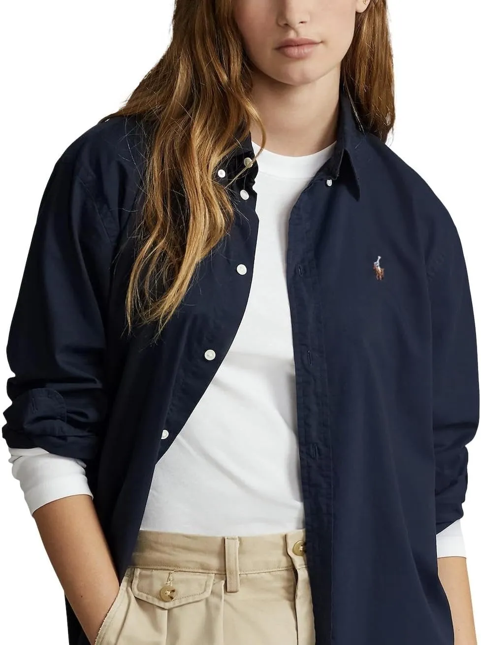 POLO RALPH LAUREN Women's Oxford Classic Fit Button Down Shirt