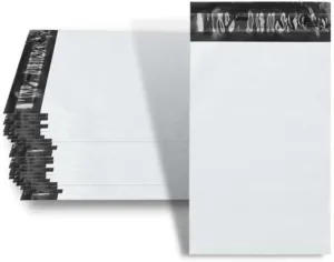 Poly Mailer Shipping Bags, 12x15.5 Inch, Half Pallet, Soft Envelope Mailers, White [19,500 Pack]