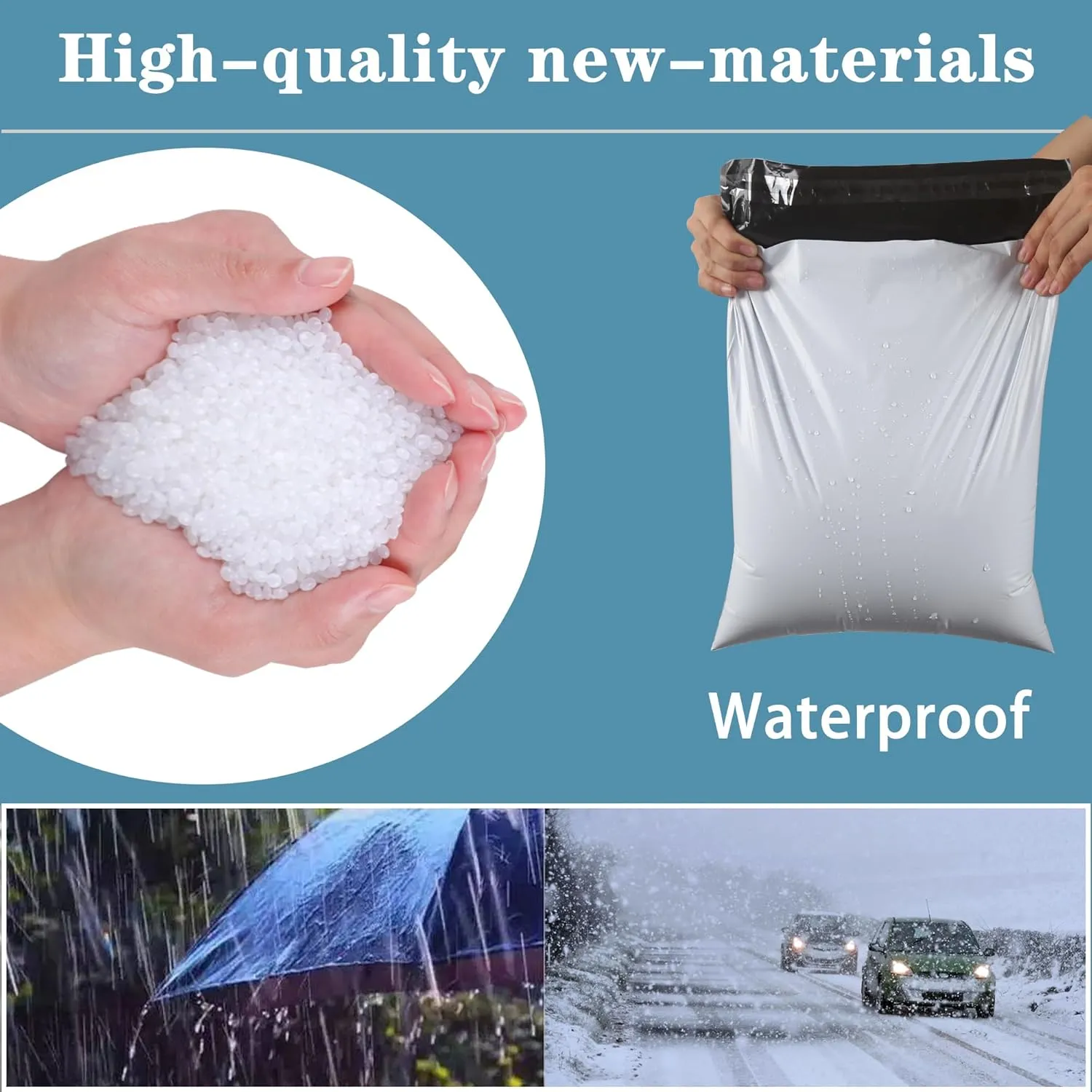 Poly Mailers 10x13Inch-200 pcs Shipping Bags for Clothing,Plastic Mailing Bags,Shipping Envelopes for Clothing,Poly Bags for Shipping Package Bags White