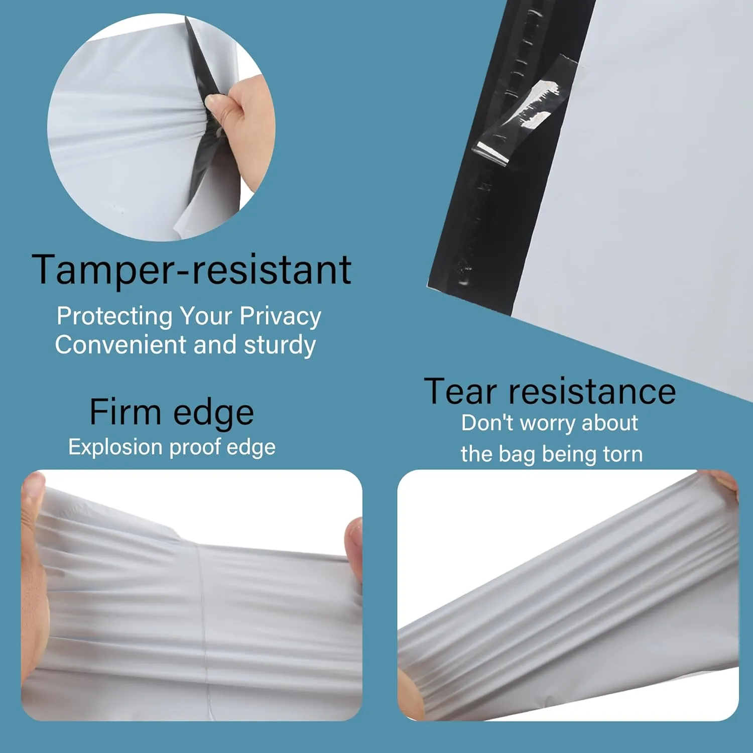Poly Mailers 10x13Inch-200 pcs Shipping Bags for Clothing,Plastic Mailing Bags,Shipping Envelopes for Clothing,Poly Bags for Shipping Package Bags White