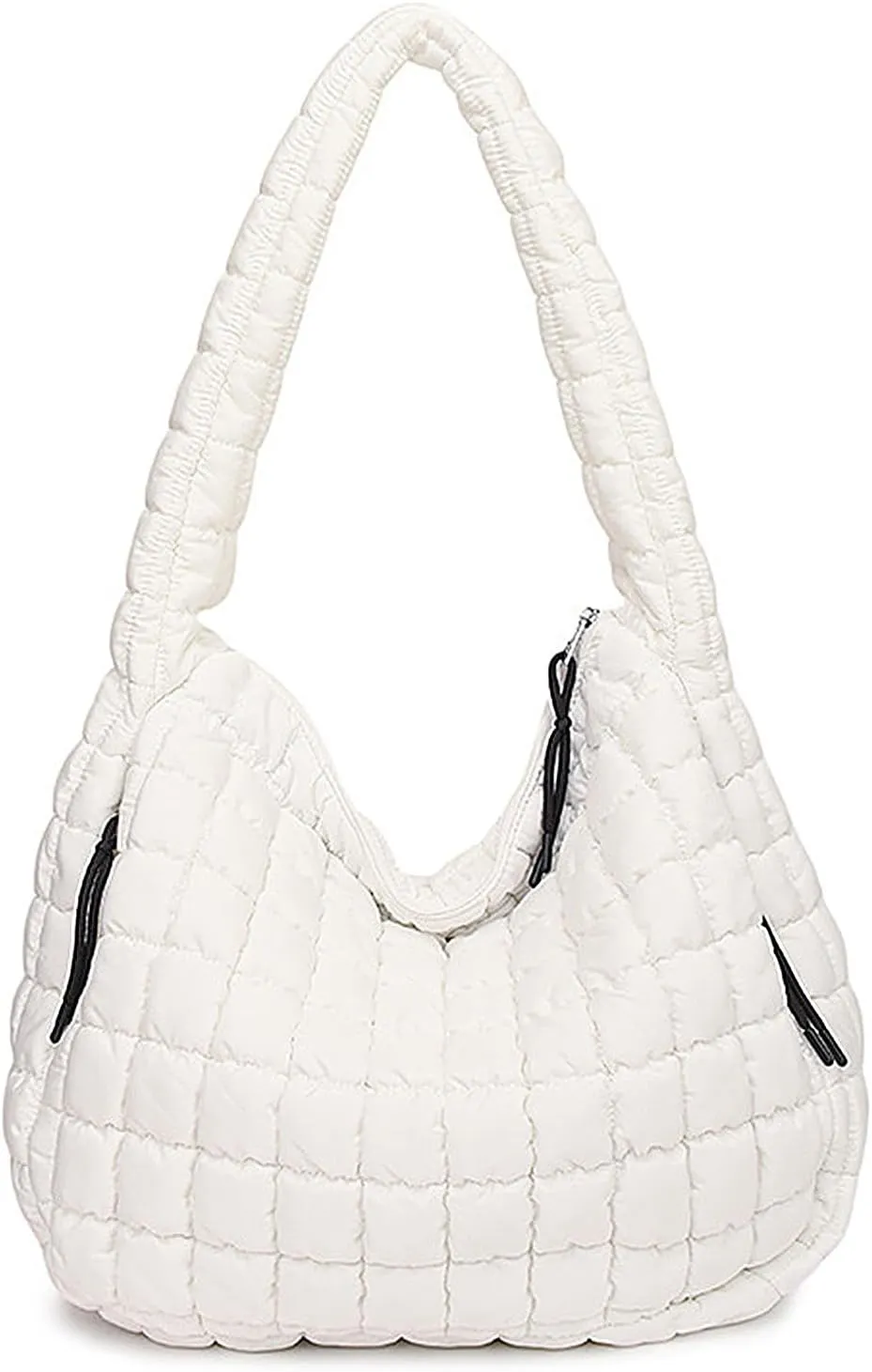 Puffer Tote, Quilted Puffer Hobo Bag, Lightweight Puffy Quilted Shoulder Bag for Work, Gym, Travel
