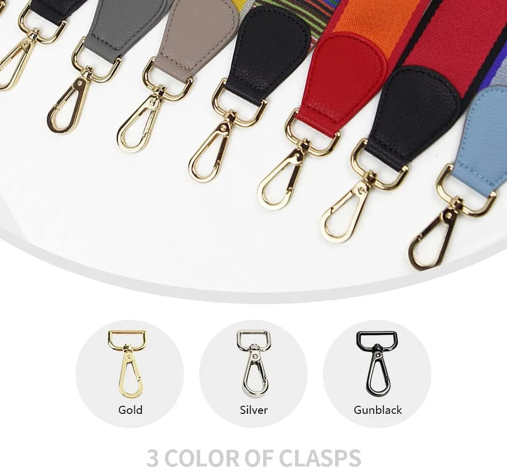 Purse Strap Shoulder Strap Replacement Crossbody Bag Handbag Belts for Shoulder Bags Gold Clasp Geom-Blue