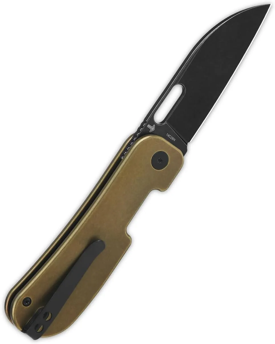 QSP VARIANT PE POCKET FOLDING KNIFE, SHARP 14C28N BLADE with VARIOUS HANDLE VERSIONS