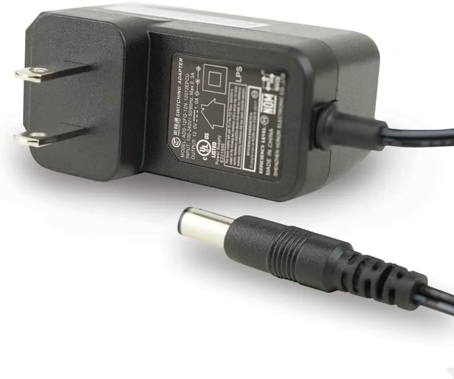 R-Tech 2 Pack 12V 1A AC/DC Power Supply, AC 100-240V to DC, 12W 12V 1 Amp Wall Adapter, 12 Volts 1000mA Regulated Switching Power Converter, Power Cord with 5.5x2.1mm Tips