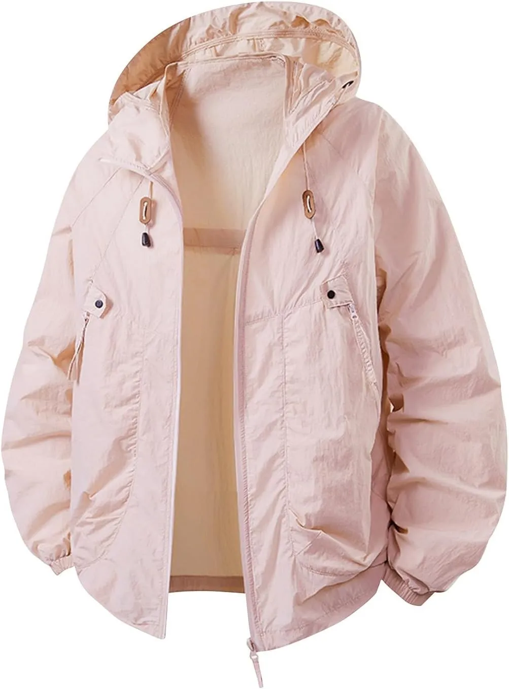 Rain Jacket Men Waterproof Lightweight Raincoats Outdoor Plain Golf Rain Jacket for Daily Casual