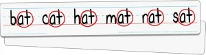 Really Good Stuff Double-Sided Primary-Lined Dry Erase Sentence Strip Boards - Pack of 12