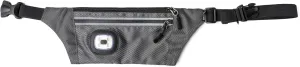 Reflective Sling/Fanny Pack with Removable Rechargable LED Light - Charcoal