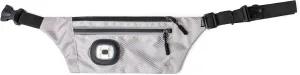 Reflective Sling/Fanny Pack with Removable Rechargable LED Light - Gray