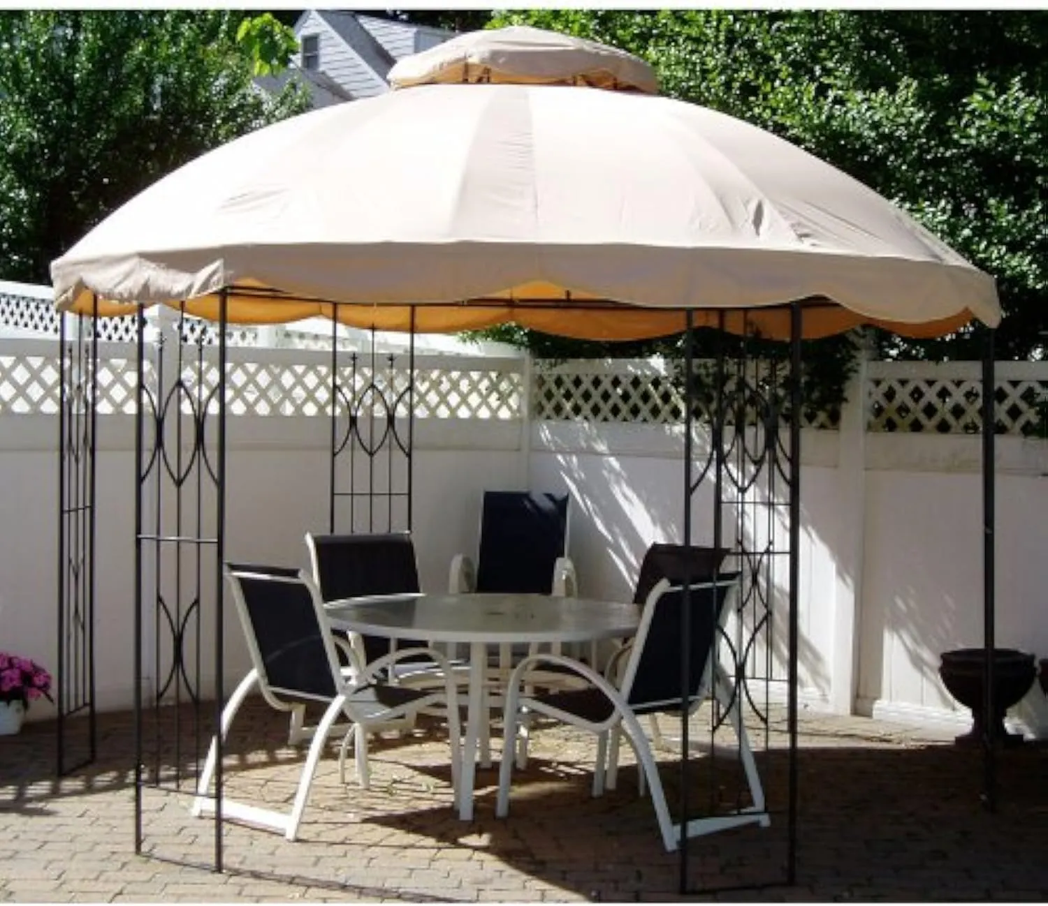 Replacement Canopy Top Cover for Home Depot's 12 Ft. Round Gazebo - RipLock 350