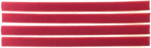 Replacement VPI Strips 4-Pack Velvet/Felt 3M   Adhesive Okki Nokki   VPi Machine LP Vinyl Record Album Cleaning Strip Set (Quantity of 4) / Cleaner Records (Red)