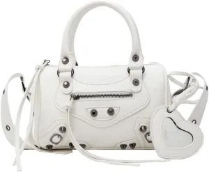 Retro Handbag Women's PU Leather Shoulder Rivet Crossbody Ladies Messenger Waterproof Top-handle Elegant Tote