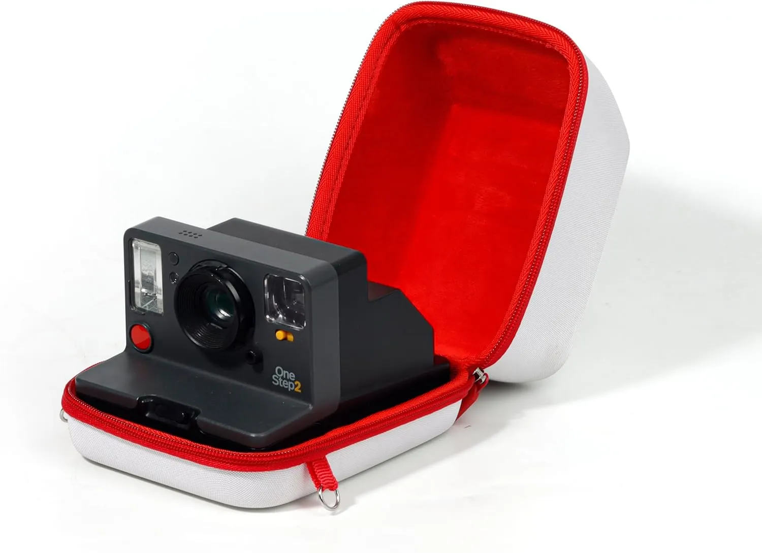 Rieibi Hard Case for Polaroid OneStep 2/OneStep /Now/Now  - EVA Cloth Protective Bag for Polaroid One Step 2/One Step  Plus/Now/Now  Plus Instant i-Type Camera - Red and White, Red White