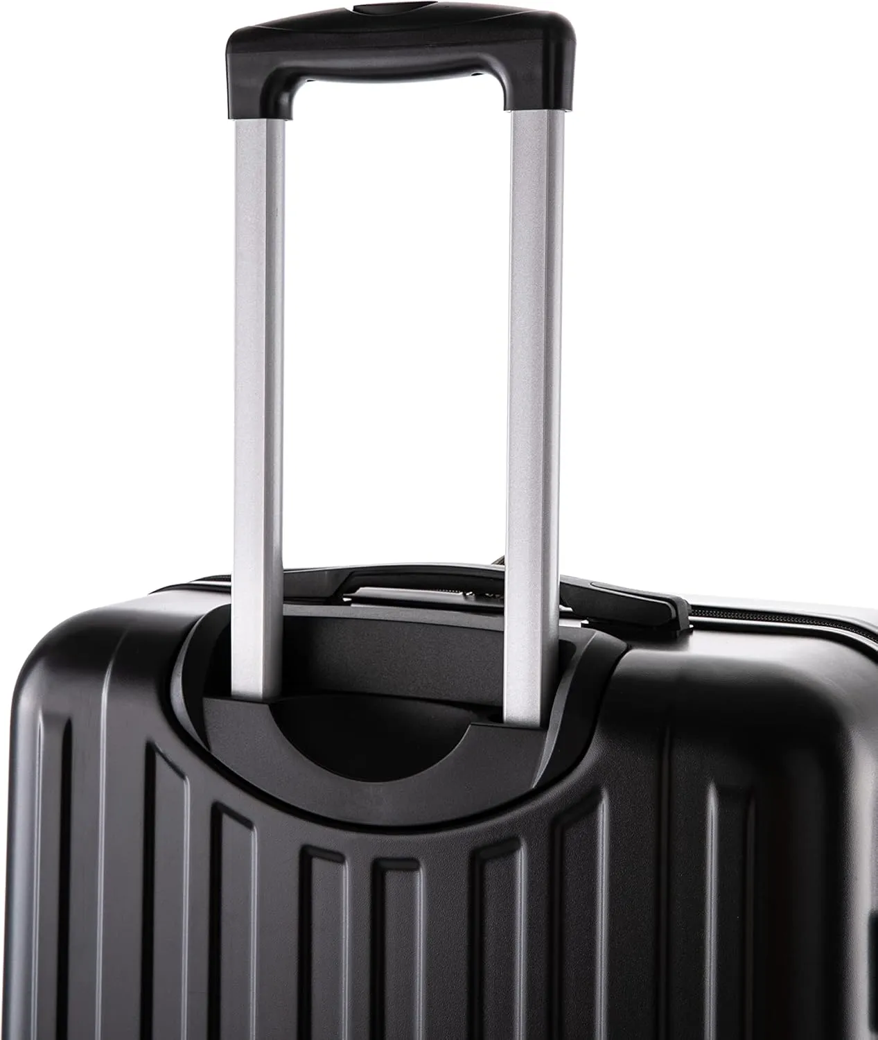 Rockland Paris Hardside Luggage with Spinner Wheels, Black, 3-Piece Set (20/24/28)