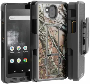 Rome Tech Belt Clip Phone Case for Sonim XP10 5G XP9900 [2022] Slim Heavy Duty Rugged Slide Hip Holster Cover with Kickstand Compatible with Sonim XP 10 5G - Camo Tree