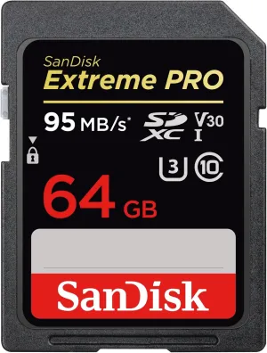 SanDisk 64GB Extreme PRO SDXC UHS-I Memory Card (SDSDXXG-064G-GN4IN)