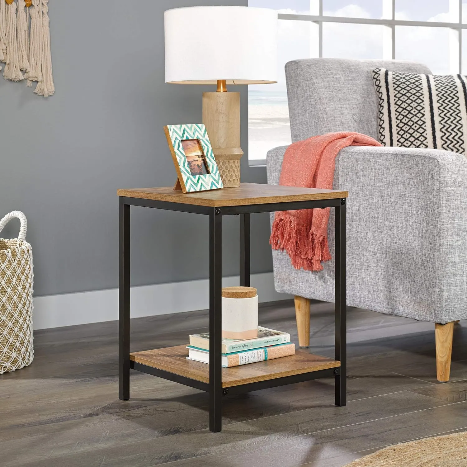 Sauder North Avenue Side Table, Sindoori Mango Finish