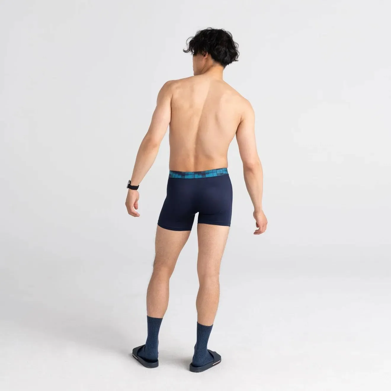 SAXX Underwear Co. Men's Underwear with Pouch Sport Mesh Boxer Brief Fly 2Pk