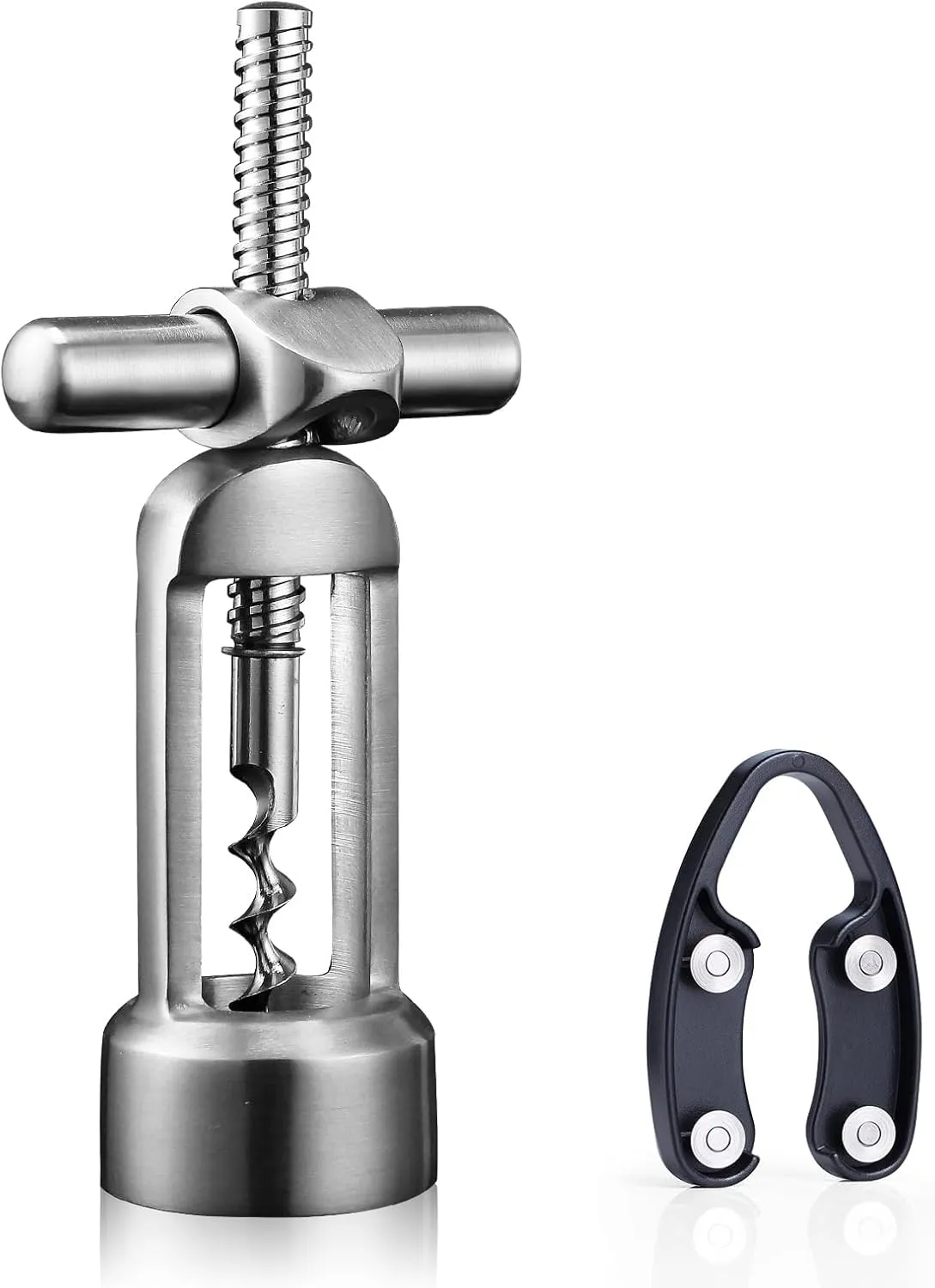 screwpull-levers wine opener corkscrew self pulling corkscrew 18/8 stainless steel wine opener
