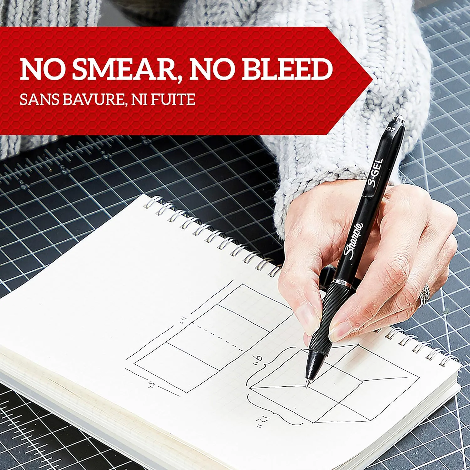 Sharpie S-Gel | Gel Pens | Medium Point (0.7mm) | Red Ink | 12 Count