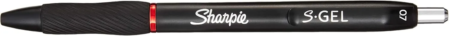 Sharpie S-Gel | Gel Pens | Medium Point (0.7mm) | Red Ink | 12 Count
