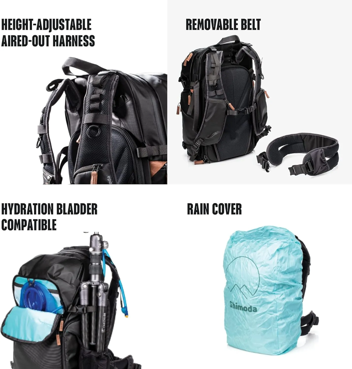 Shimoda Explore V2 35 Adventure Camera Backpack - Water Resistant - Fits DSLR, Mirrorless Cameras, Batteries & Lenses - Black (520-158)