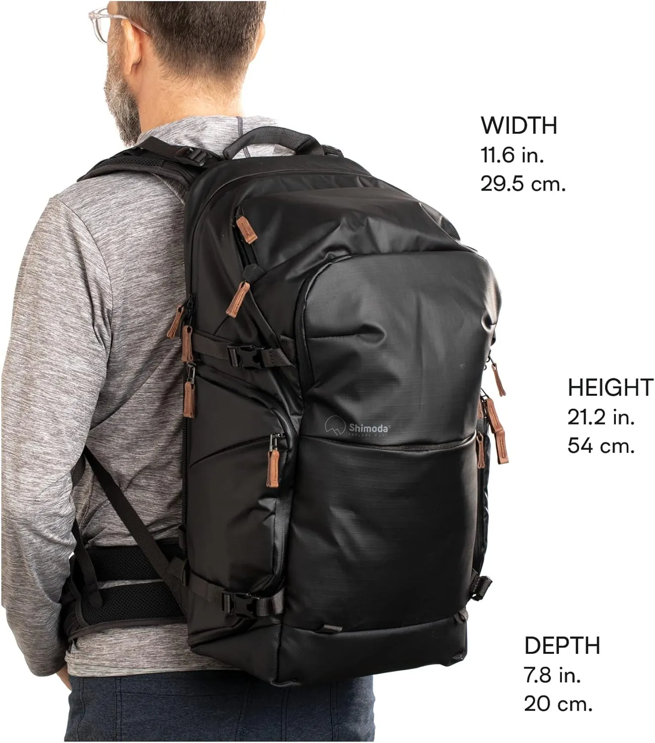 Shimoda Explore V2 35 Adventure Camera Backpack - Water Resistant - Fits DSLR, Mirrorless Cameras, Batteries & Lenses - Black (520-158)