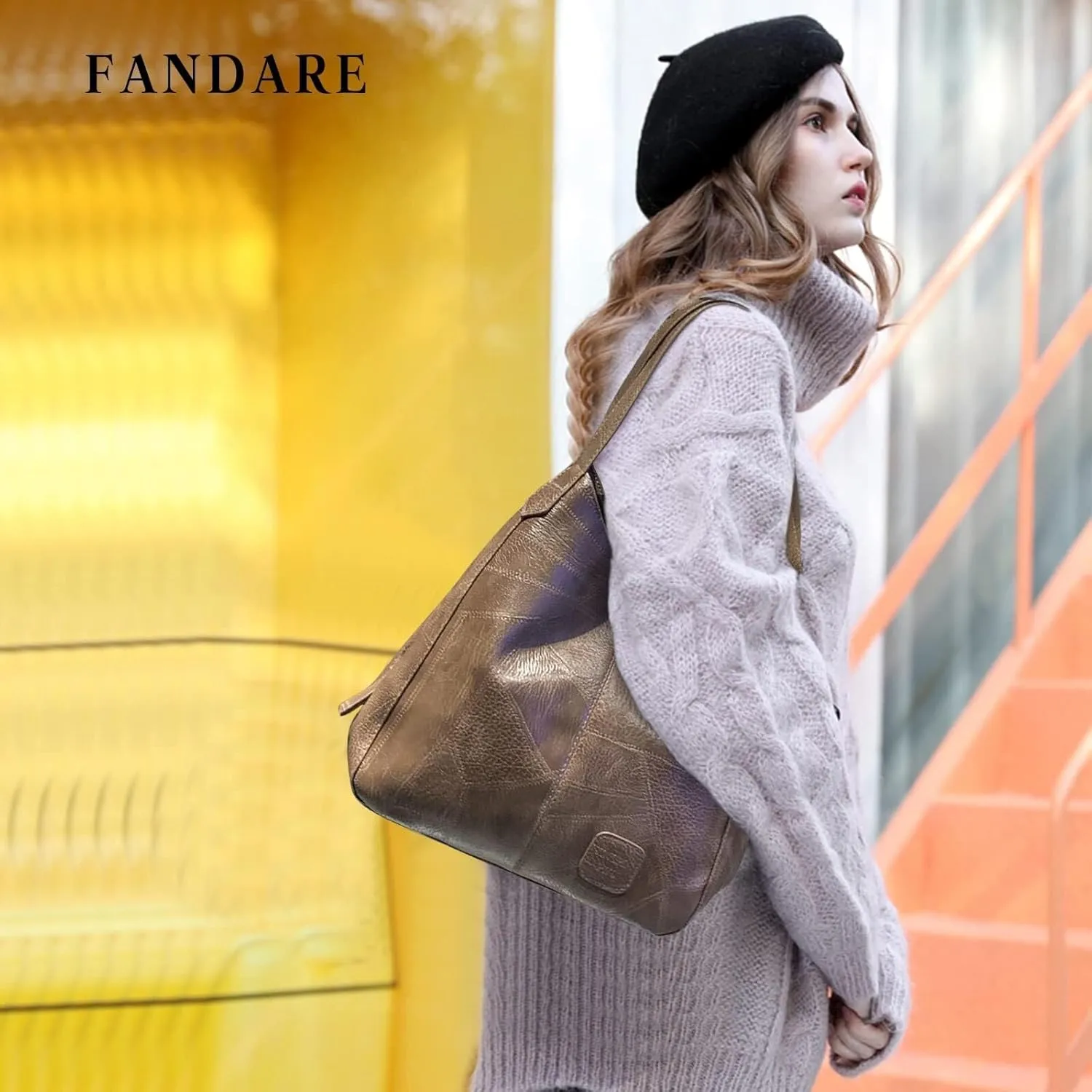Shoulder PU Leather Bucket Fashion Women's Handbags Waterproof Top-handle Bags Tote for Party Shopping