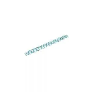 Simport Amplitube T321-2B Polypropylene Flat Cap Strip for 8 x 0.2ml Tube Strip, Blue (Pack of 125)