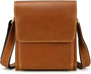 Single Shoulder Crossbody Bag Top Layer Cowhide Flip Shoulder Bag Large Capacity Bag