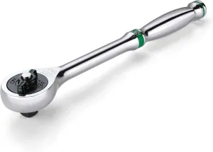 SK 3/8" Drive Ratchet Handle, 216-Position 6 Pawl Ratchet, with Quick-Release Button, Premium CR-V Construction, with Contoured Handle