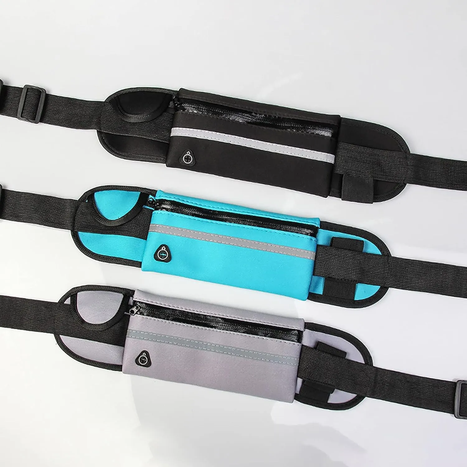 Slim Running Belt, Waterproof Fanny Pack for Men,Phone Holder for Running,Reflective Waist Bag for Women,Runners Belt Pouches for Men,Money Belt,Waist Pack Bag for Workout Camping Travel Running