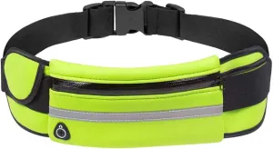 Slim Running Belt, Waterproof Fanny Pack for Men,Phone Holder for Running,Reflective Waist Bag for Women,Runners Belt Pouches for Men,Money Belt,Waist Pack Bag for Workout Camping Travel Running
