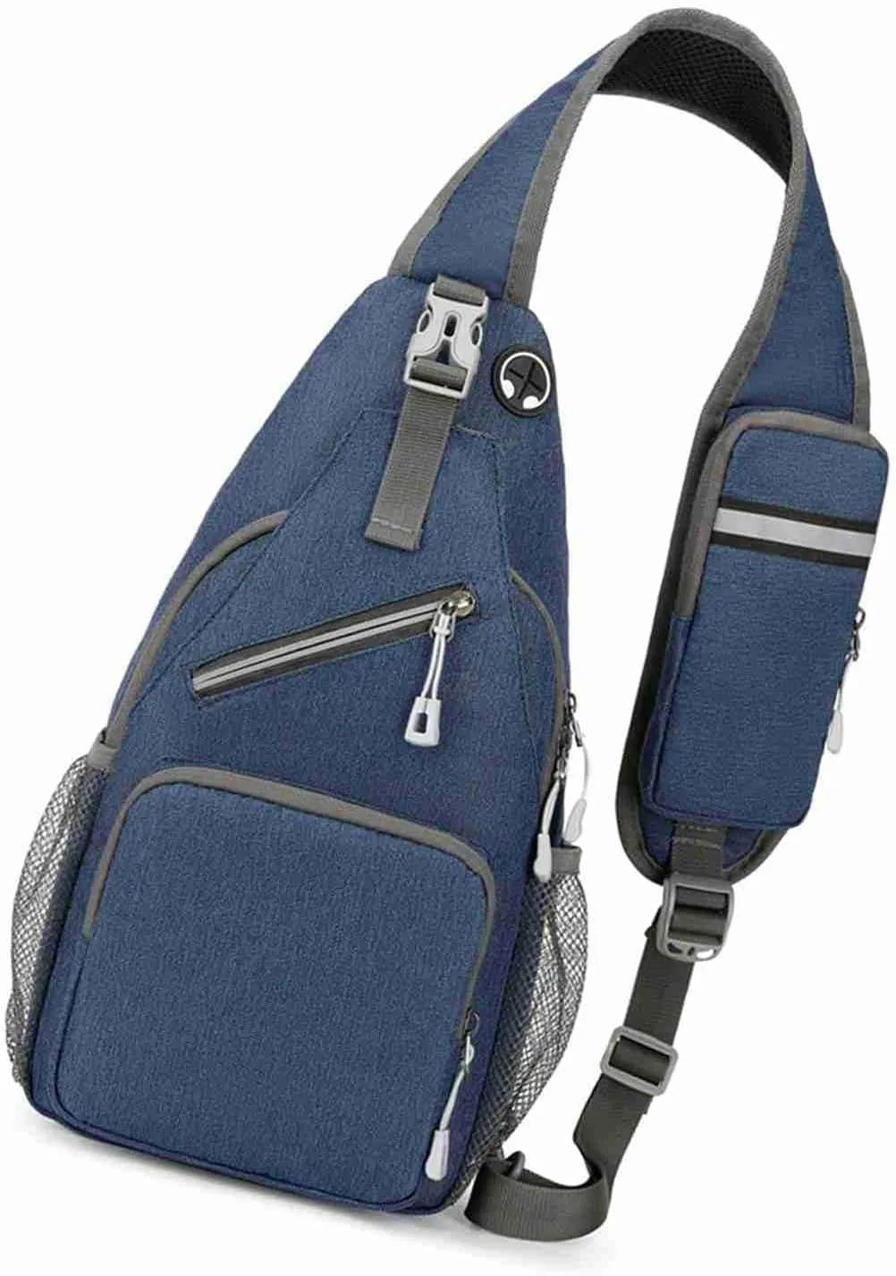 Sling Backpack,Crossbody Sling Bag Daypack Fanny Pack Cross Body Bag for Outdoors Hiking Traveling (Blue)