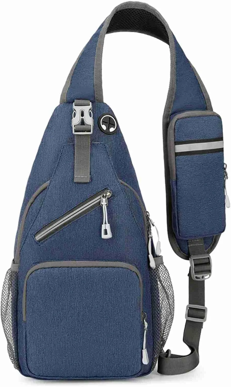 Sling Backpack,Crossbody Sling Bag Daypack Fanny Pack Cross Body Bag for Outdoors Hiking Traveling (Blue)