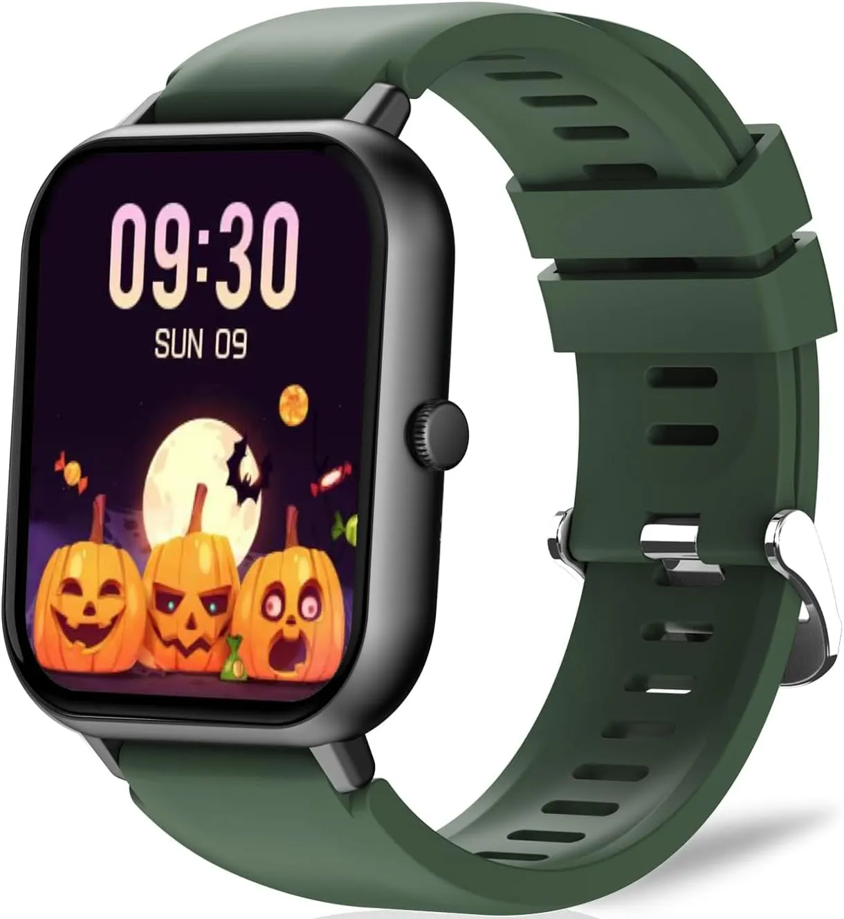 Smart Watch (Answer/Make Calls) 1.83" Fitness Tracker Heart Rate Blood Pressure Oxygen Sleep Monitor 200 Sport Modes Step Calories Trackers IP67 Waterproof Android iPhone Women Men (Green)