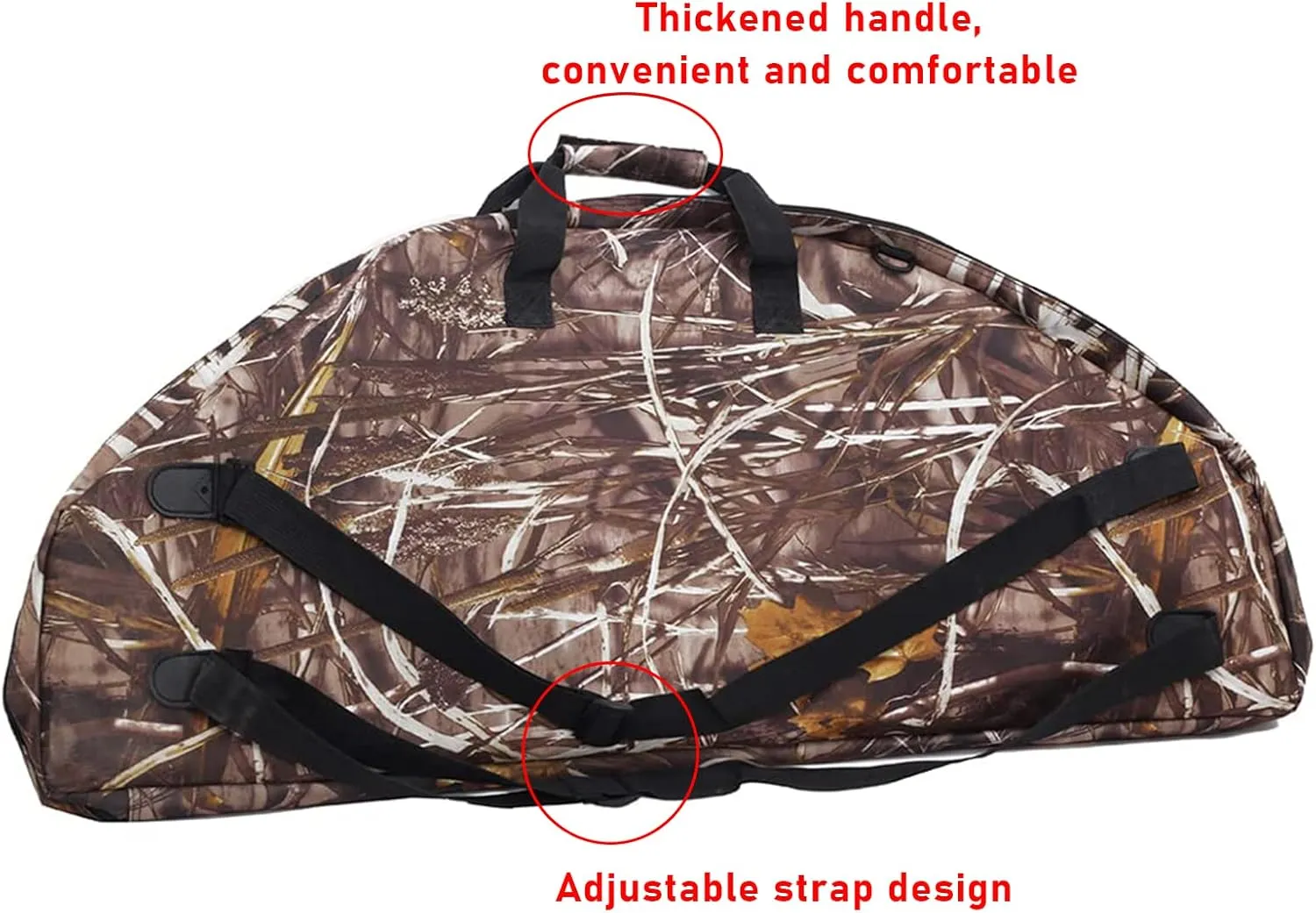 SOPOGER Lightweight Soft Compound Bow Case with Pockets, 600D Water-Resistant Archery Backpack Bow Bag for Hunting